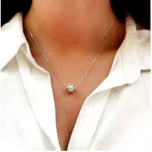 Portuguese Sterling Silver Viana's Conta Pendant Necklace